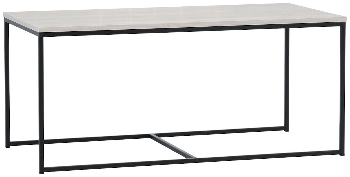 Isla sohvapöytä iso musta/hopea jalava