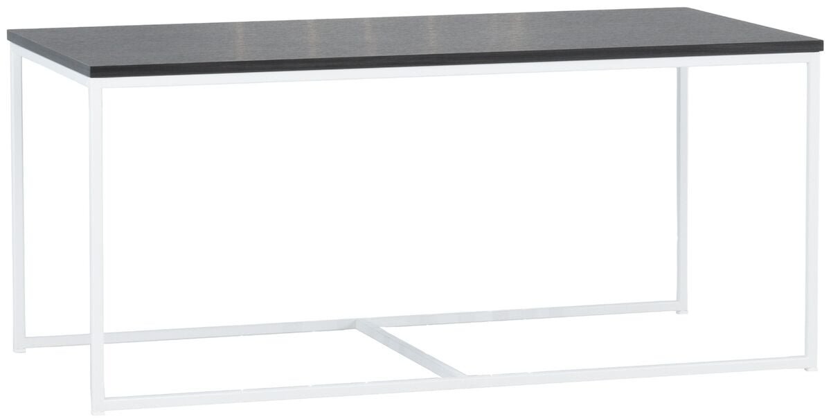 Isla sohvapöytä iso valkoinen/musta jalava