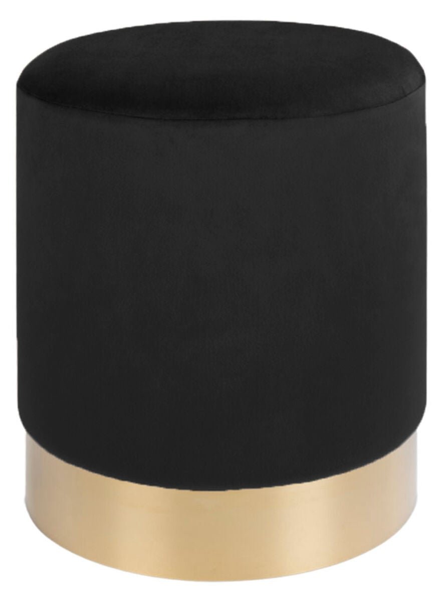 House Nordic Gamby Pouf rahi, musta sametti