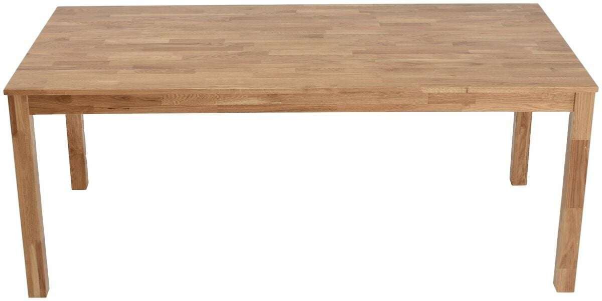 Scandic tammi ruokapöytä 180x90 cm lakattu tammi