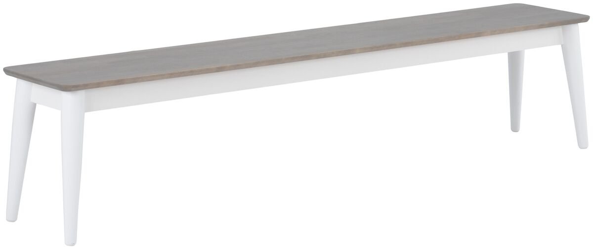 Kaarna penkki 192x35 cm harmaa/valkoinen