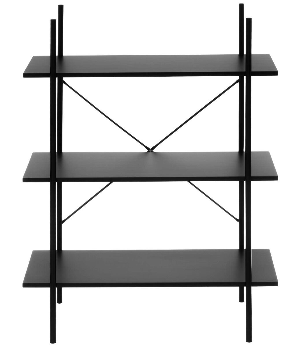 4Living hyllykkö 3 tasoa musta
