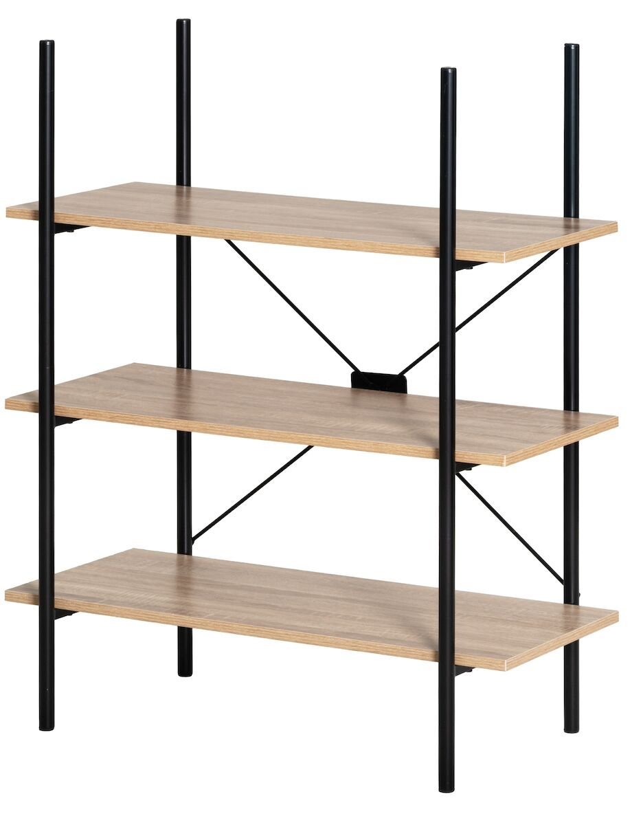 4Living Bell hylly 3-tasoinen luonnonväri/musta