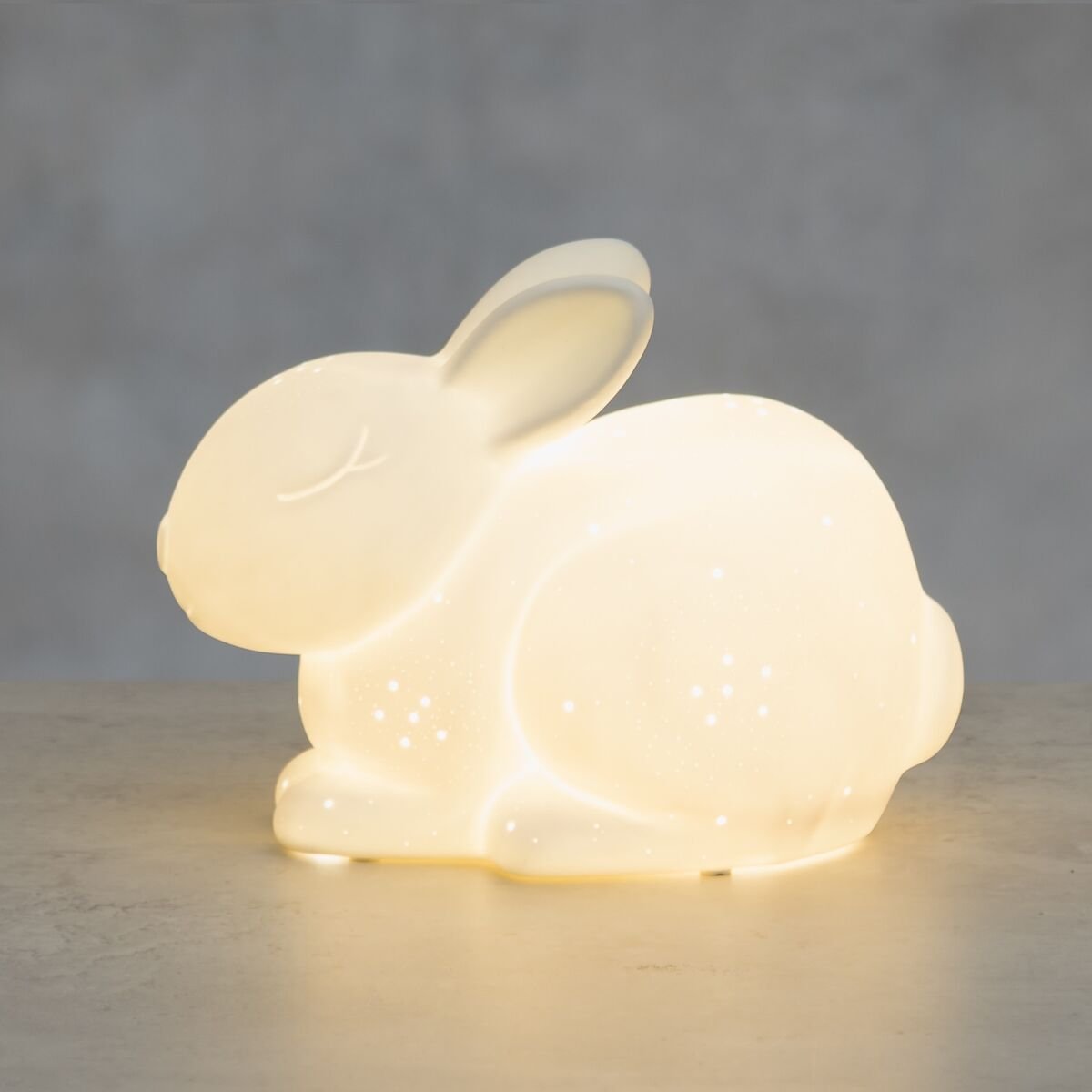 4Living Bunny pöytävalaisin valkoinen