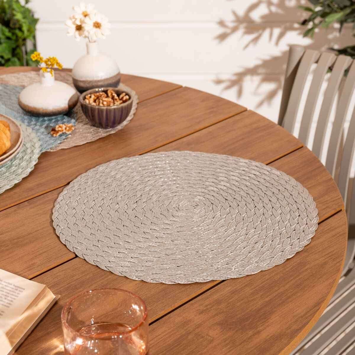 4Living Letti tabletti Ø38 cm vaaleanharmaa