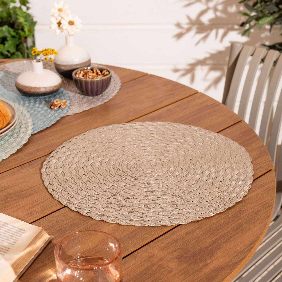 4Living Letti tabletti Ø38 cm beige