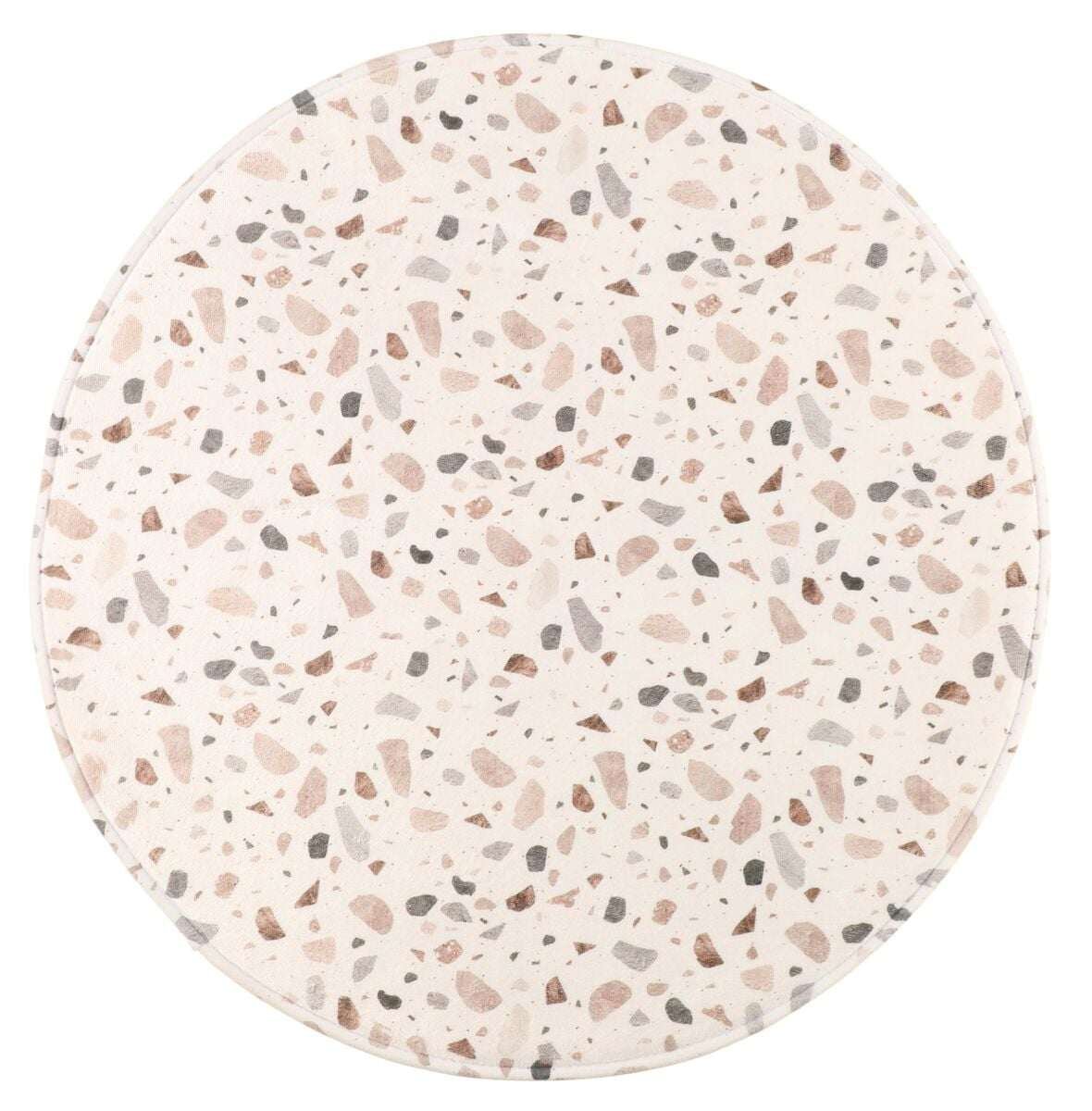 4Living Terrazzo kylpyhuonematto Ø70 cm monivärinen