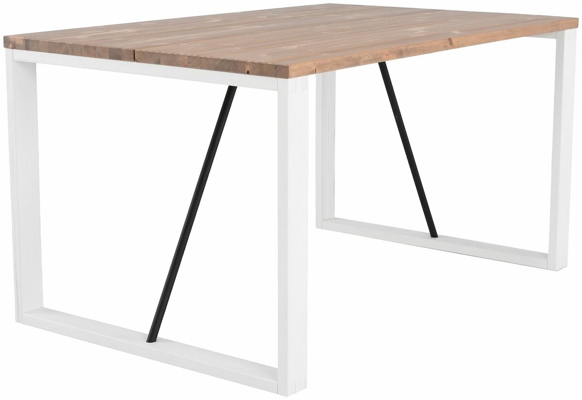 Honka lankkupöytä 140x90 antiikkipetsattu/valkoinen