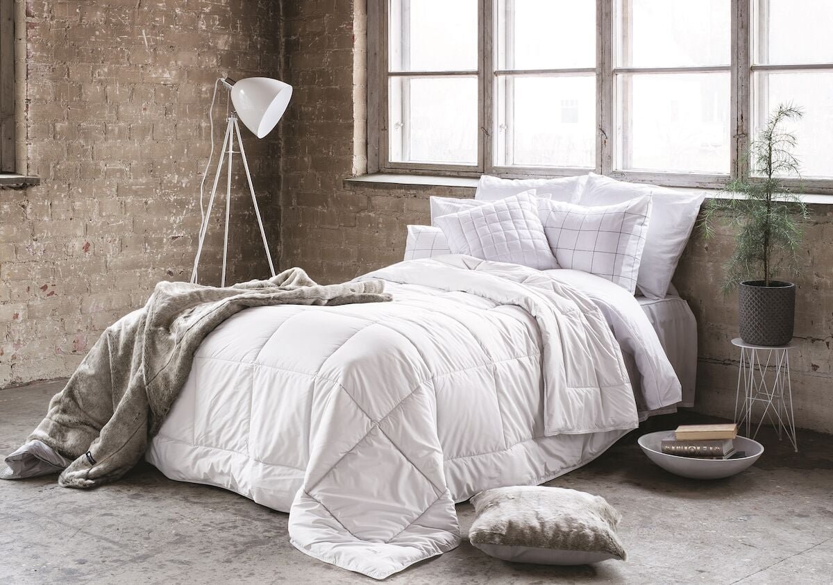 Luhta Pilvi päiväpeitto 240x240cm valkoinen