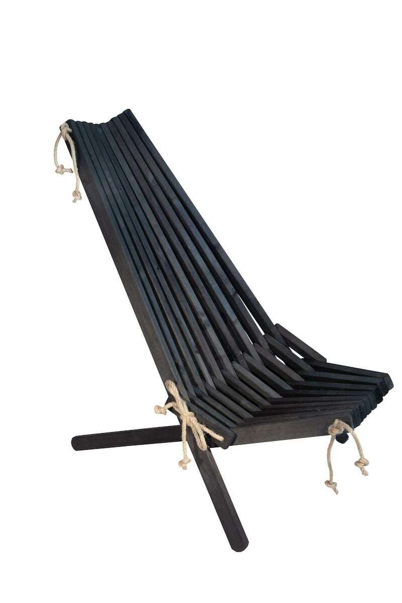 Ekotuoli tervaleppä musta öljytty