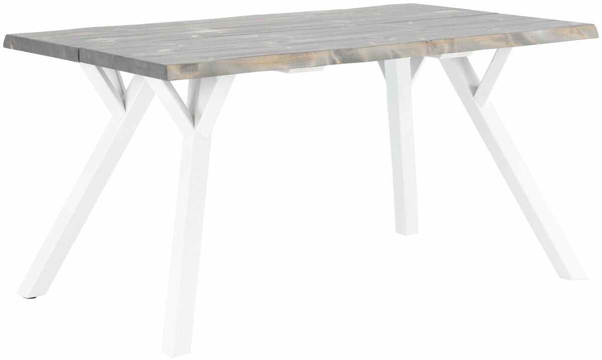 Lana lankkupöytä 150x88 cm savunharmaa/valkoinen