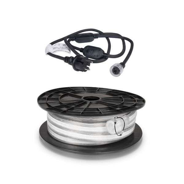 LED-nauha / Työvalo AGGE COB 230V - 1500 lm/m, 10 m, Nauha virtajohdolla