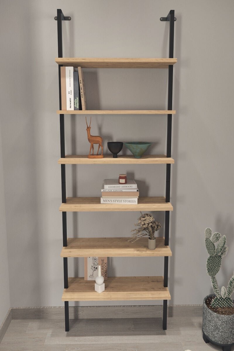 Vivano Airy avohylly 60x20x181 cm musta/tammi