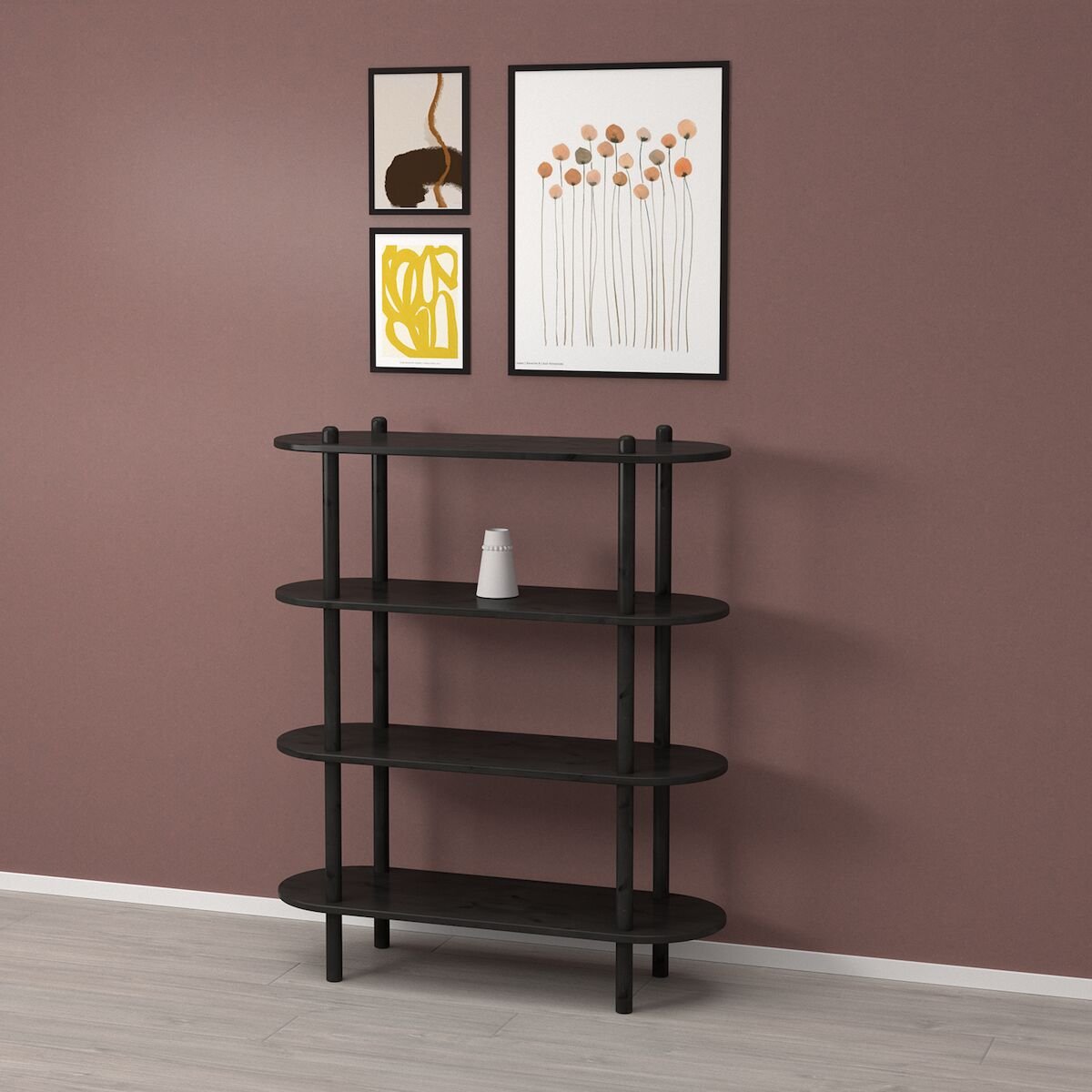 Askel avohylly 100x35x119 cm hiili