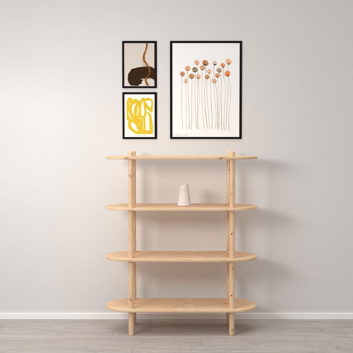 Askel avohylly 100x35x119 cm puuvalmis