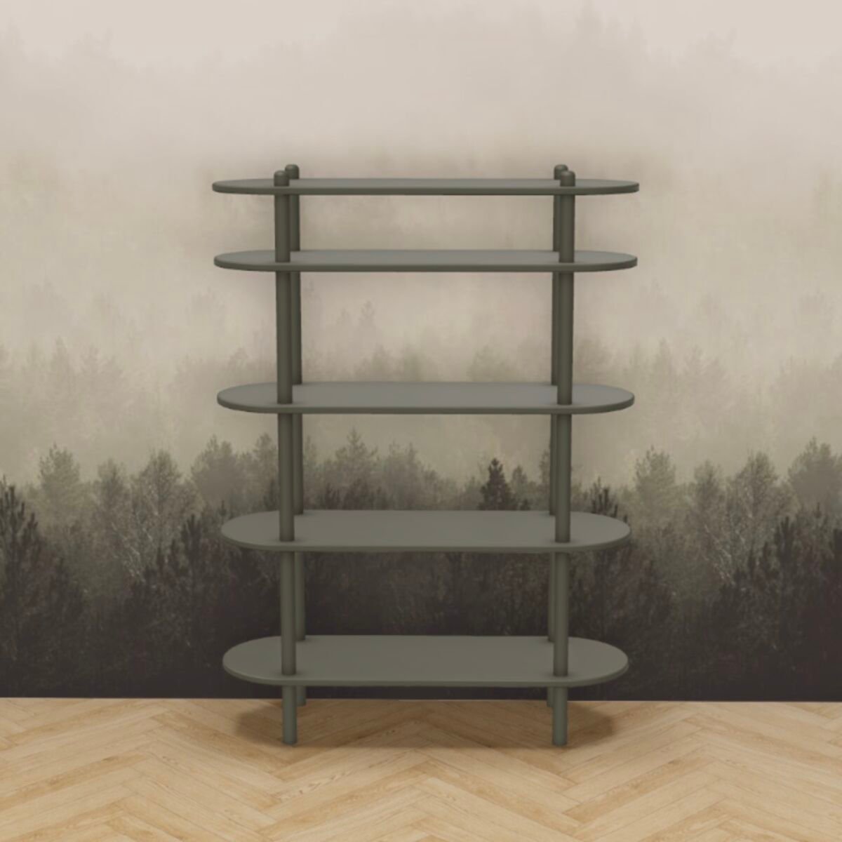 Askel avohylly 100x35x137 cm sammal