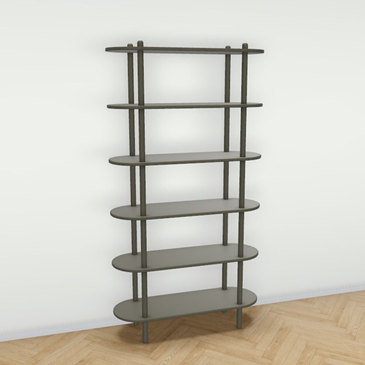 Askel avohylly 100x35x185 cm sammal