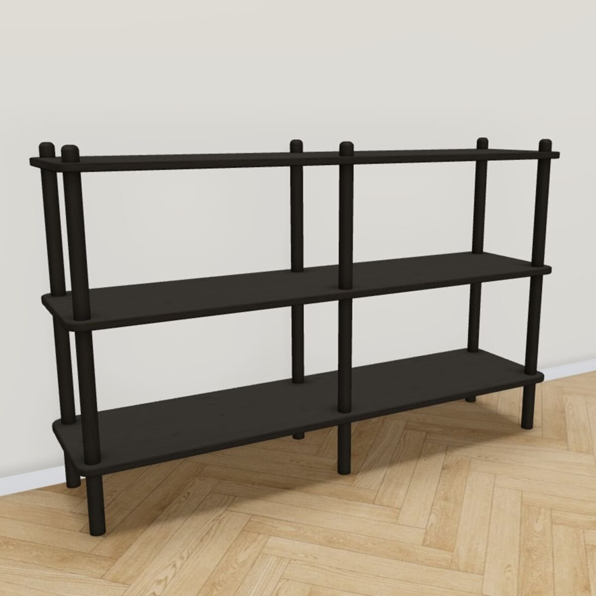 Askel avohylly 138x35x86 cm hiili