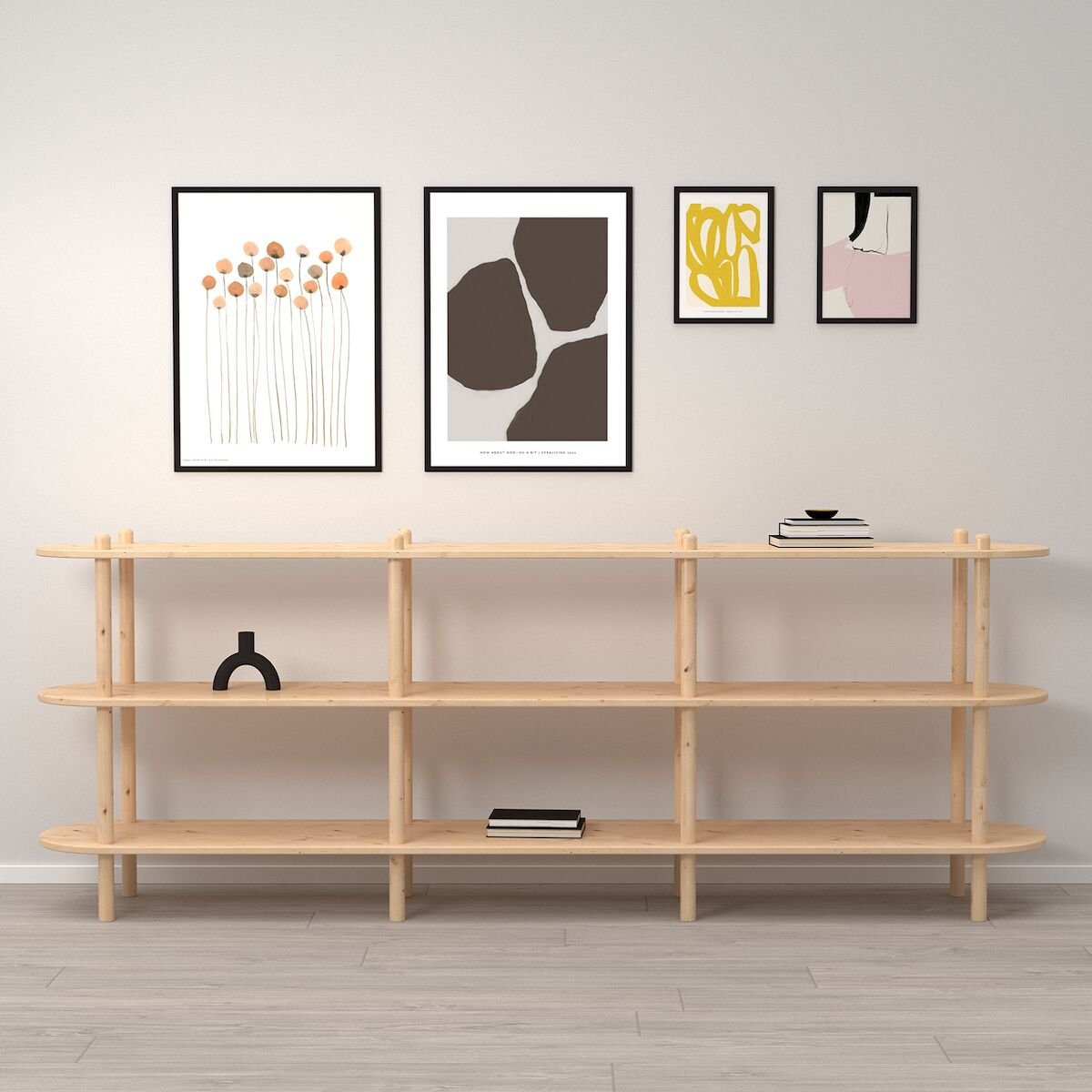 Askel avohylly 230x35x86 cm puuvalmis