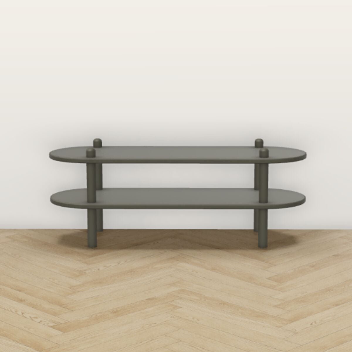 Askel matala taso 100x35x38 cm sammal