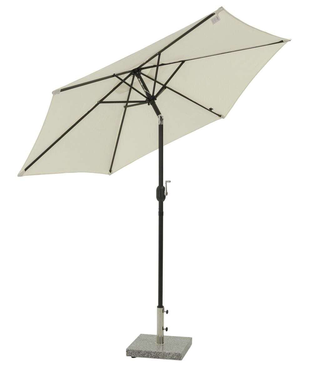Basic aurinkovarjo 250 cm valkoinen