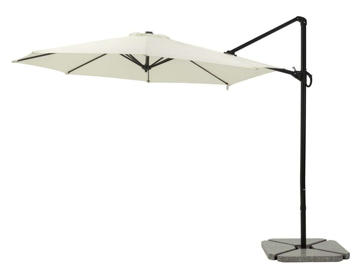 Basic sivuvarjo 300 cm valkoinen