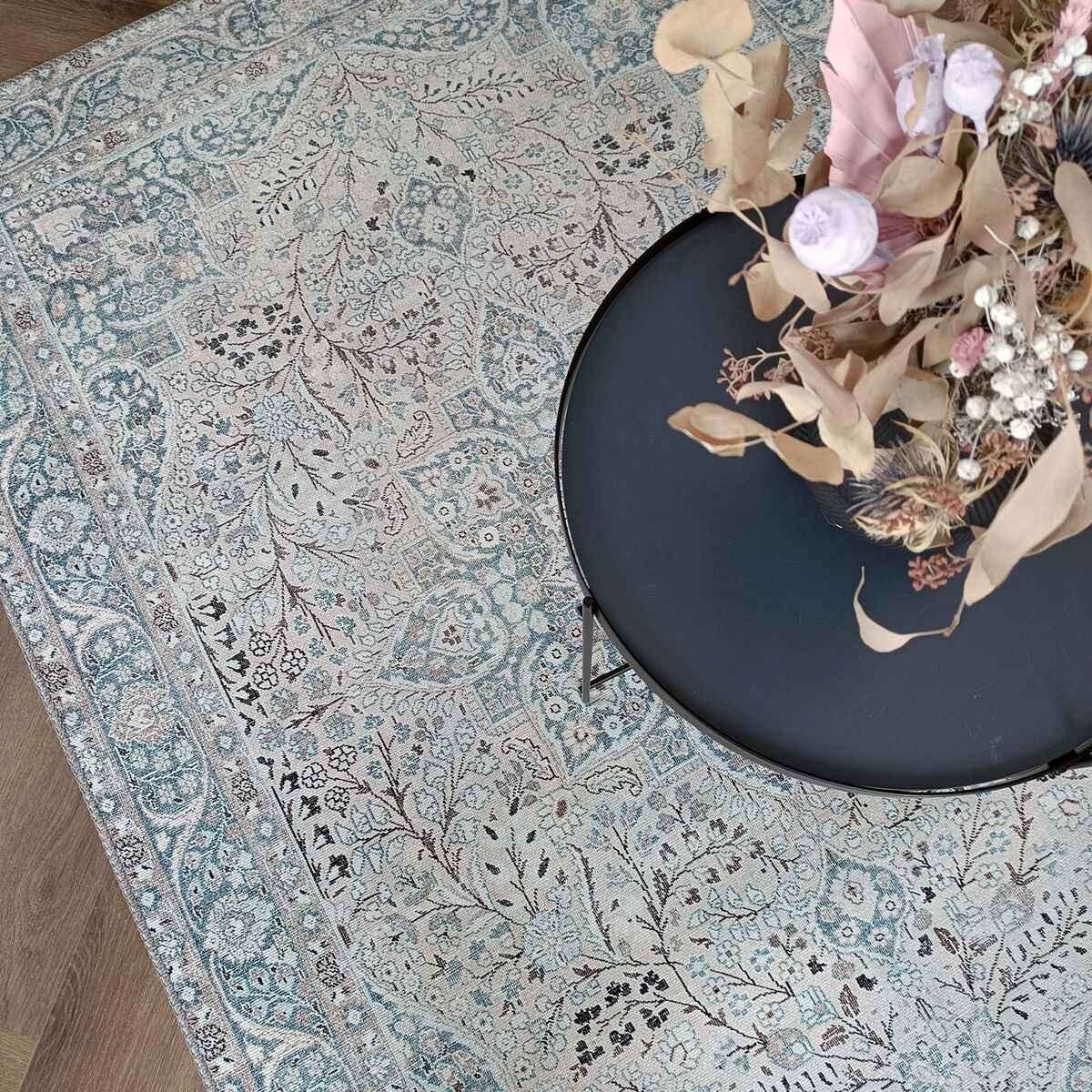 Cecilia matto 133x190 cm beige/sininen