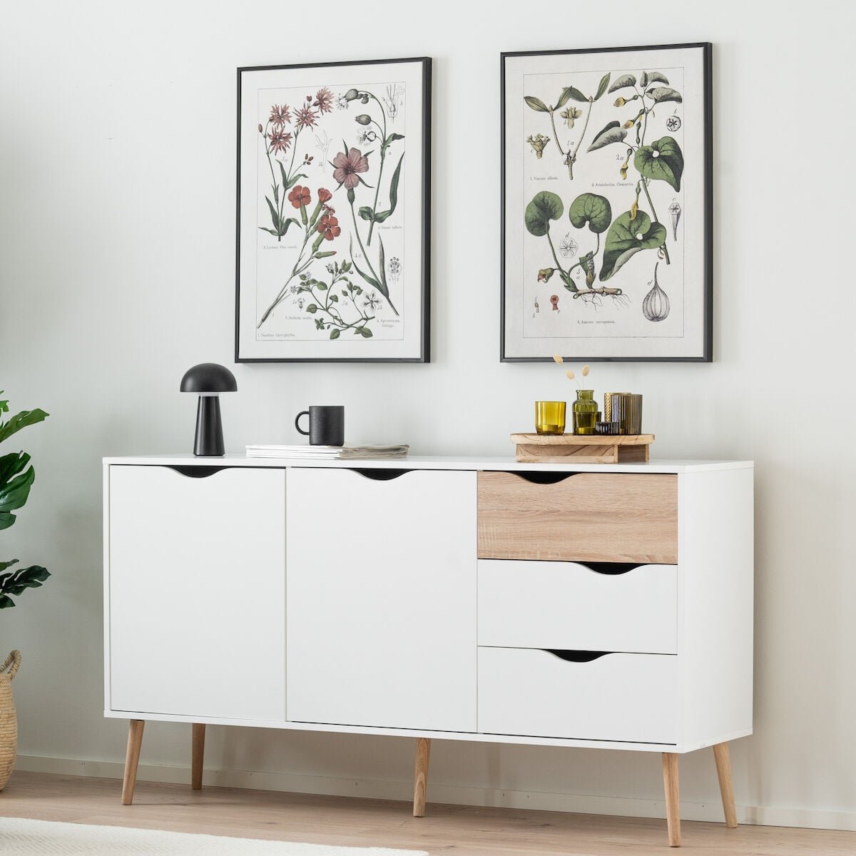 Delta senkki 150 valkoinen/tammi