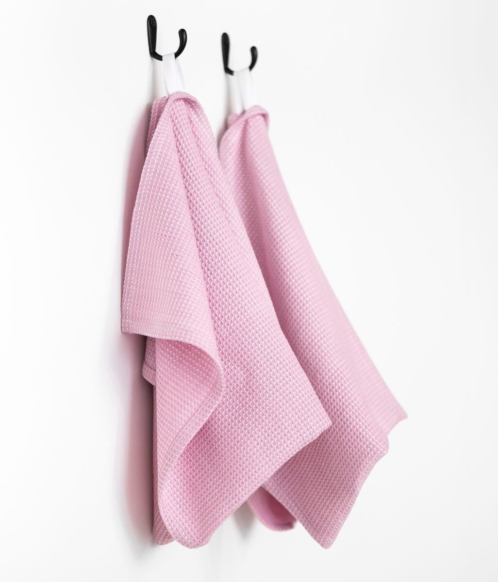 Fanni K Bamboo keittiöpyyhe 2 kpl 50x70 cm vaaleanpunainen