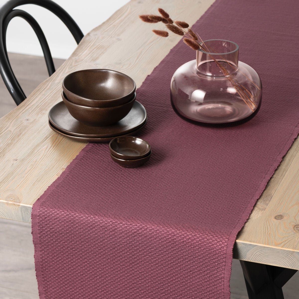 Fanni K Silva kaitaliina 40x160 cm luumu