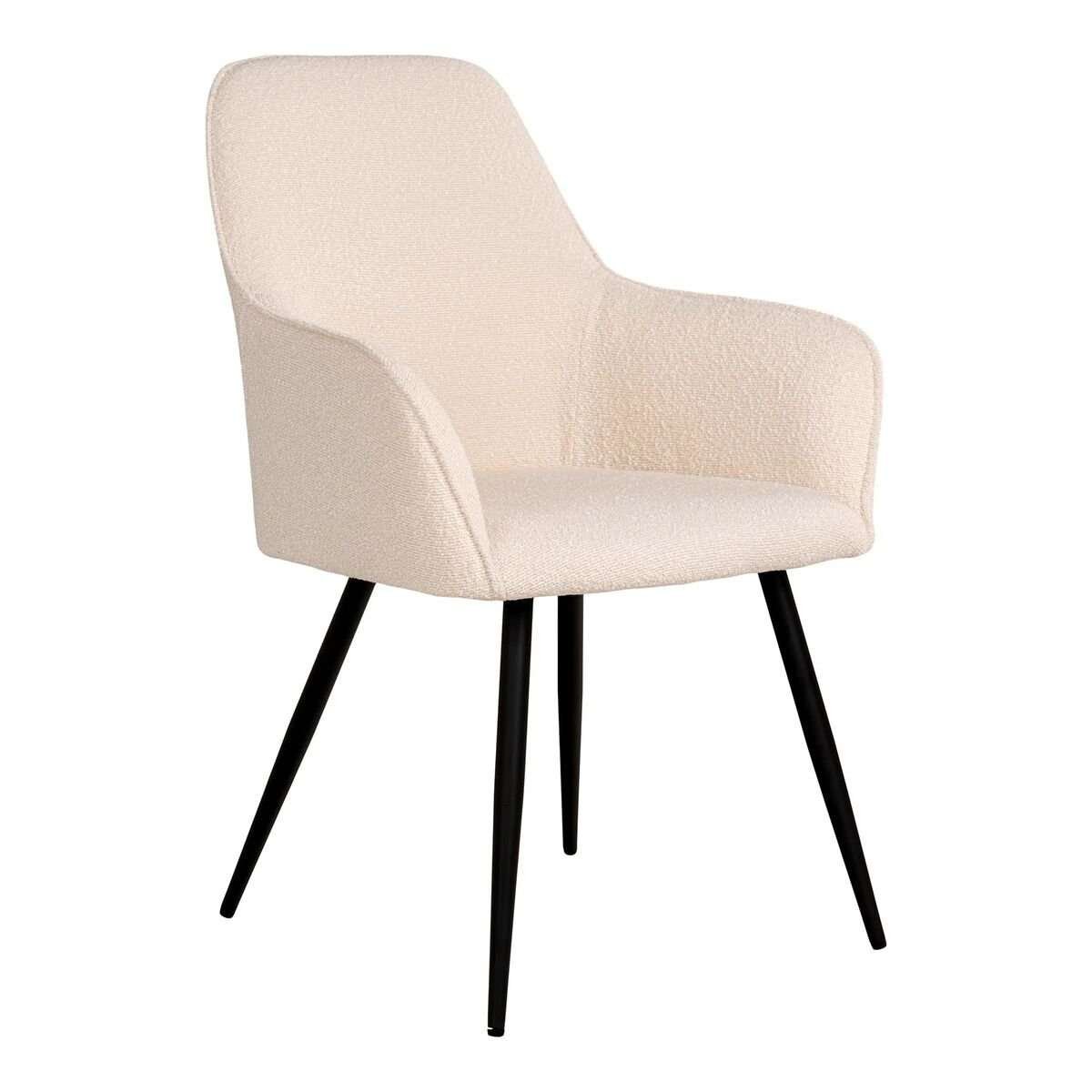 House Nordic Harbo tuoli valkoinen HN1232, mustat jalat