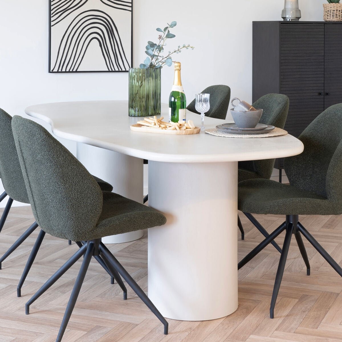 House Nordic Maranola ruokapöytä 200x96 cm vaaleanharmaa