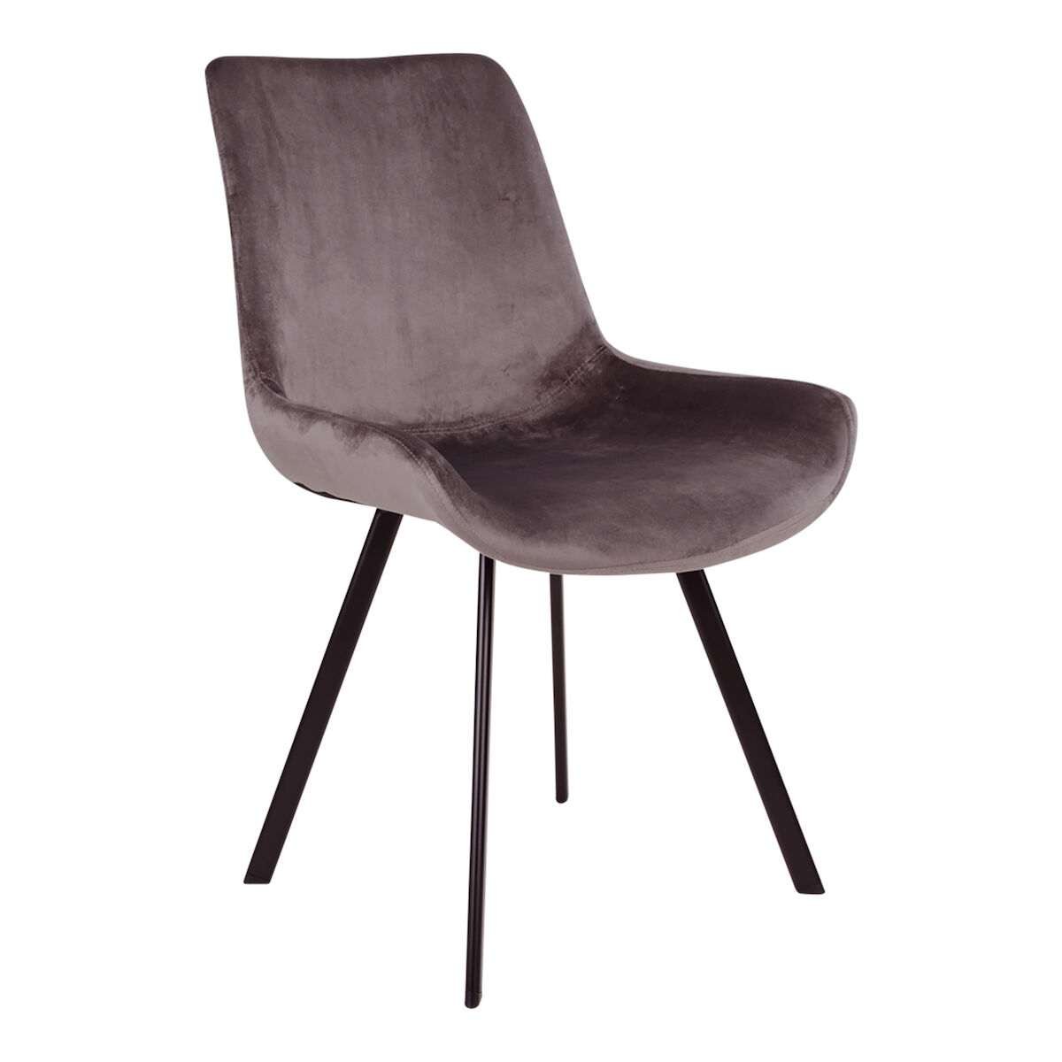 House Nordic Memphis tuoli harmaa sametti