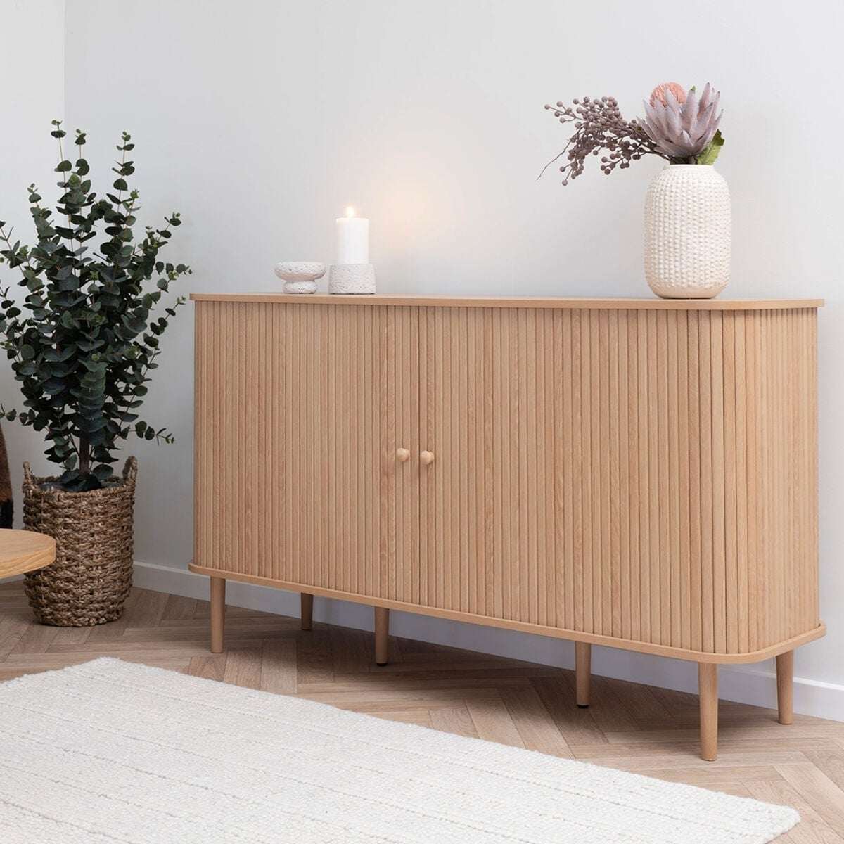 House Nordic Nikko senkki 140x40x79 cm luonnonväri