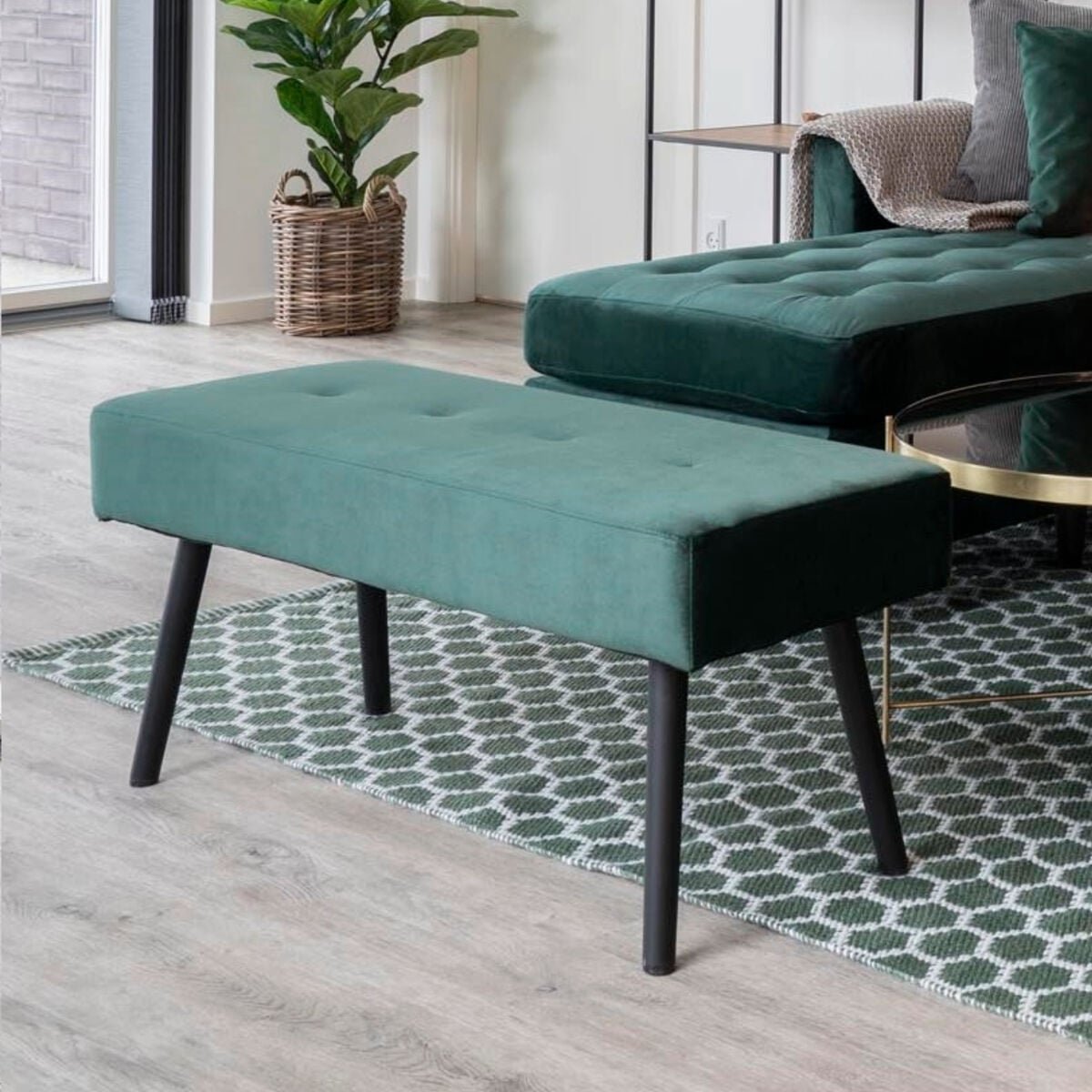 House Nordic Skiby penkki vihreä sametti