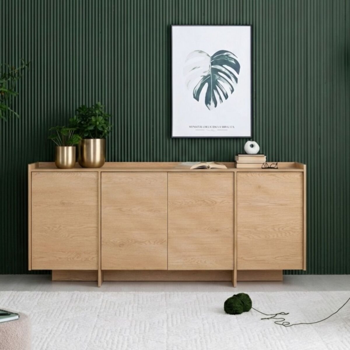 Japandi senkki 200x38x90 cm tammi