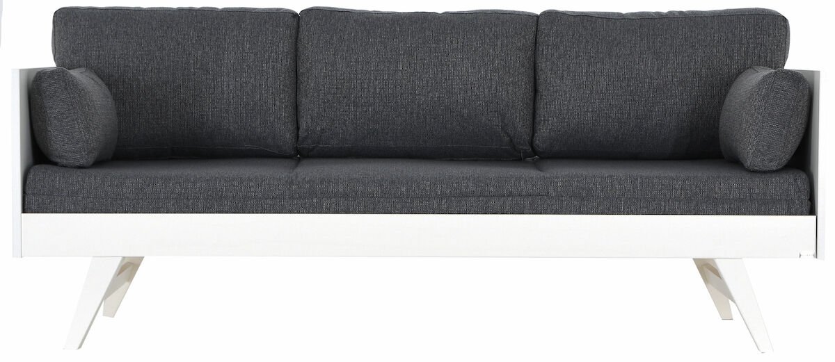 Notte vuodesohva 200 cm valkoinen/ harmaa patjasarja