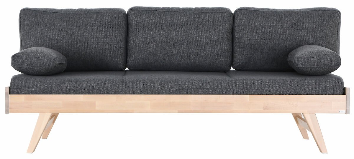 Notte vuodesohva ilman käsinojia 200 cm koivu/harmaa