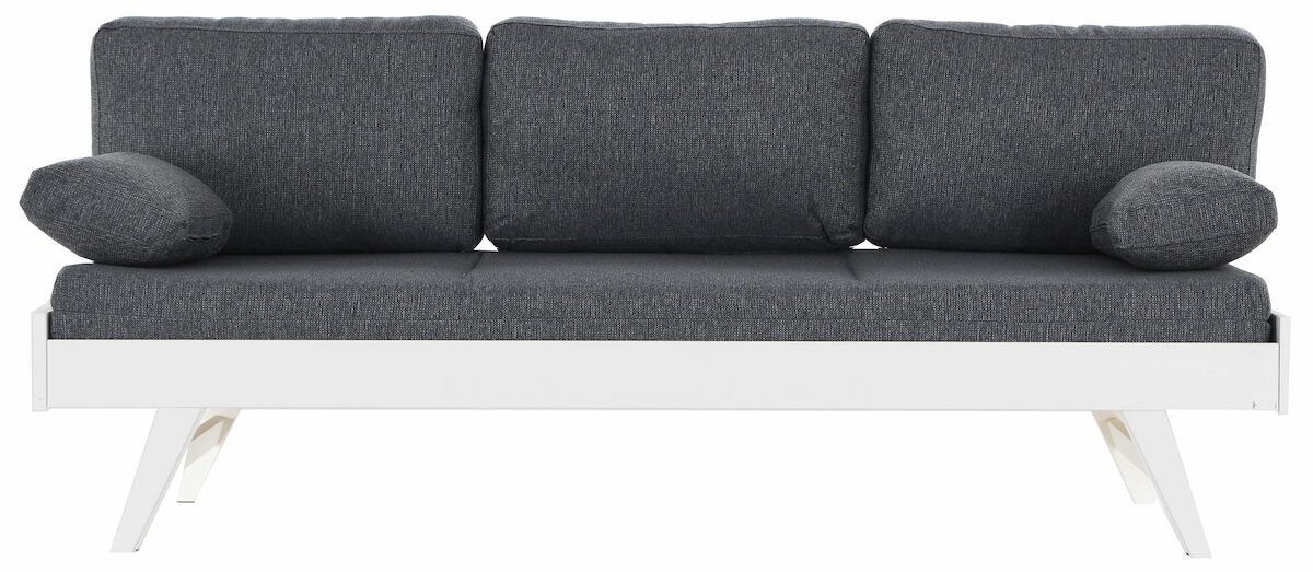 Notte vuodesohva ilman käsinojia 200 cm valkoinen/harmaa