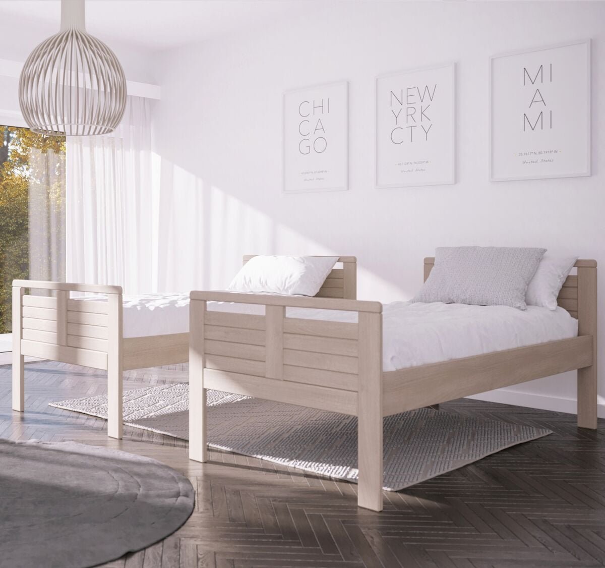 Seniori sänky 80x200 cm koivu luonnonväri