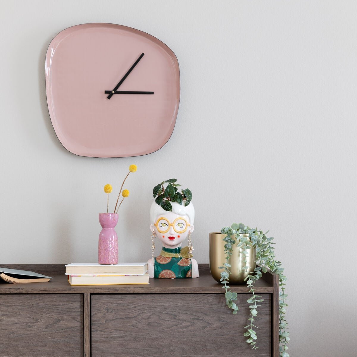 M&M Tom seinäkello Ø42 cm mokka