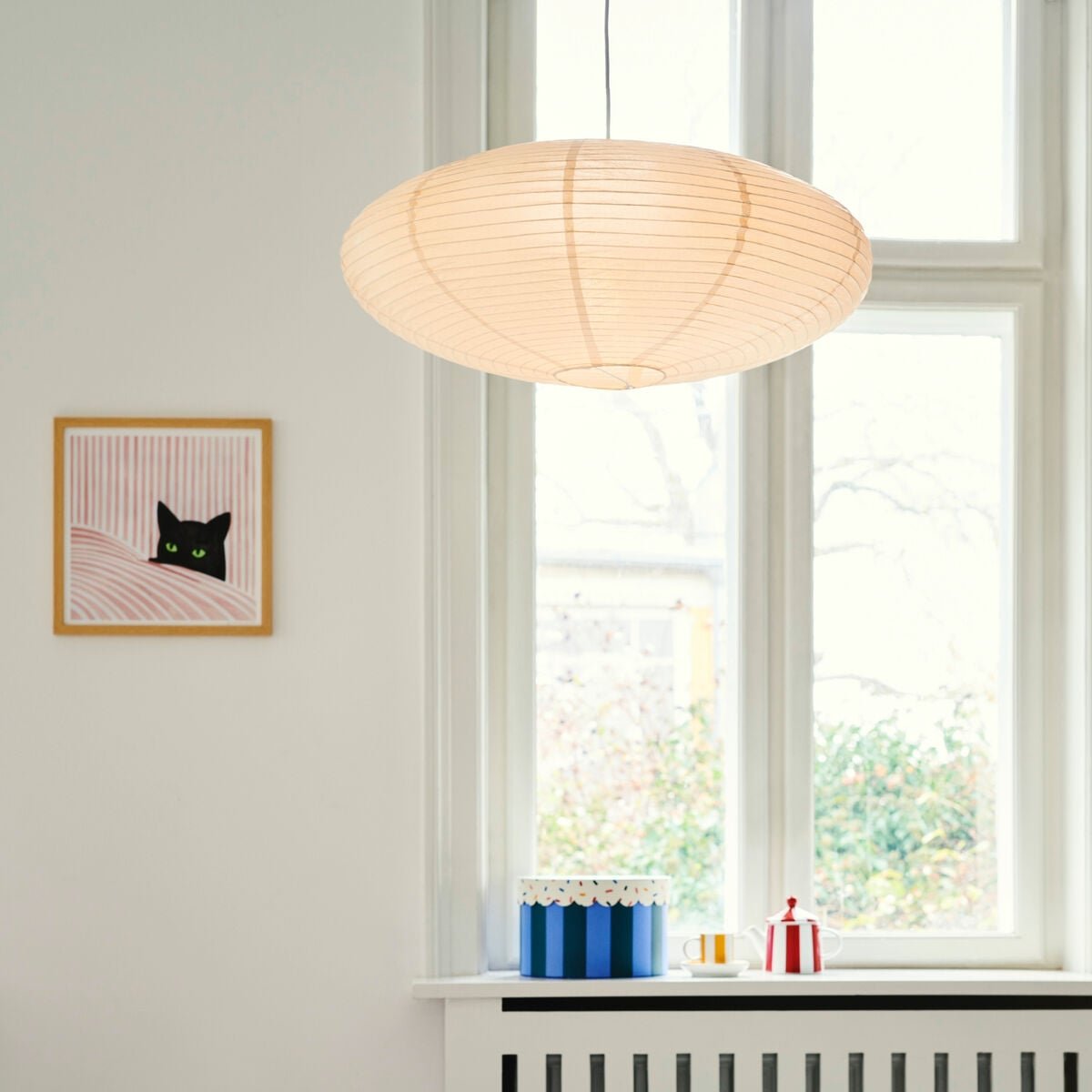 Nordlux Villo riisipaperivarjostin Ø60 cm beige