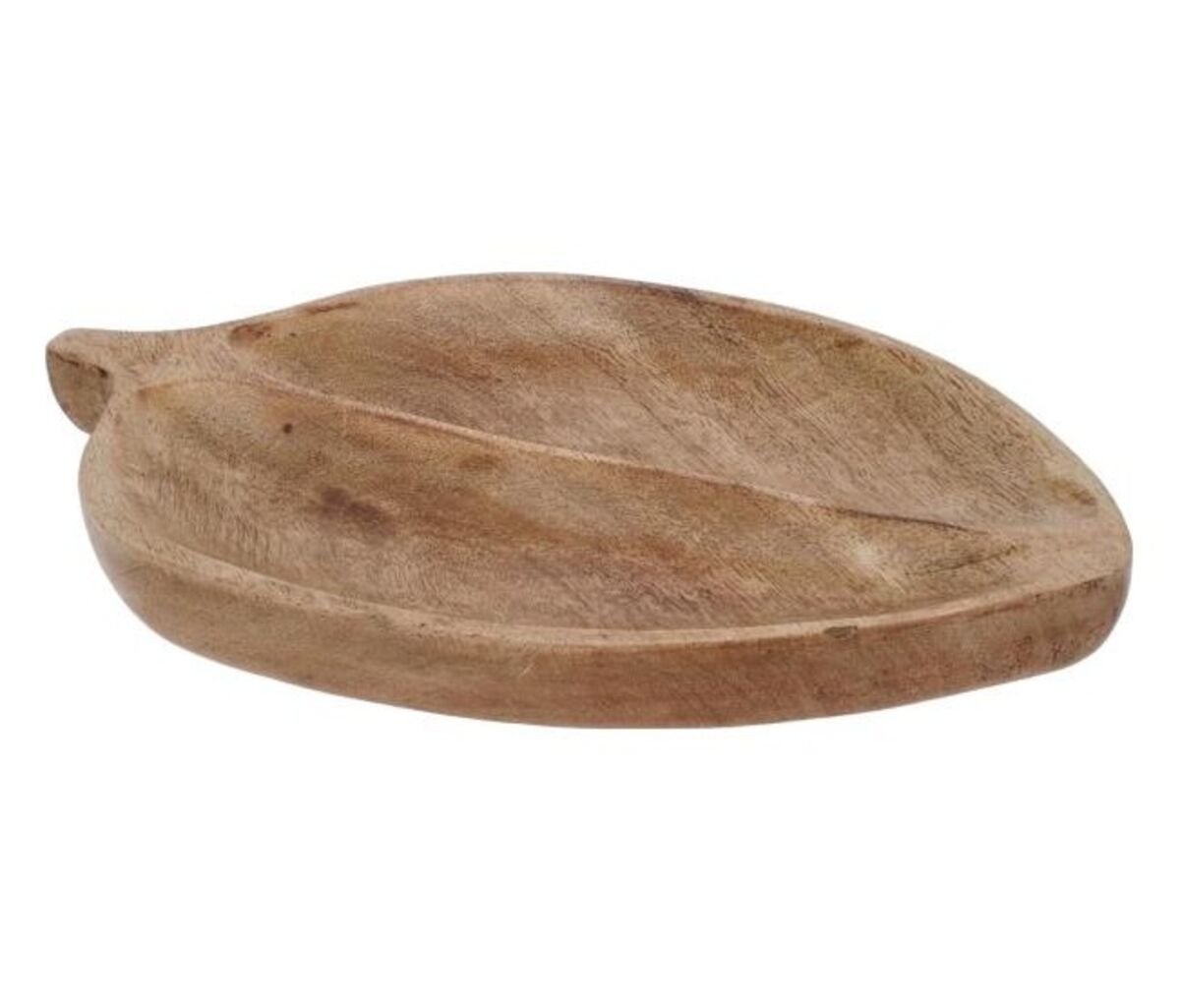 Pinja lehti tarjotin 27x17 cm mangopuu