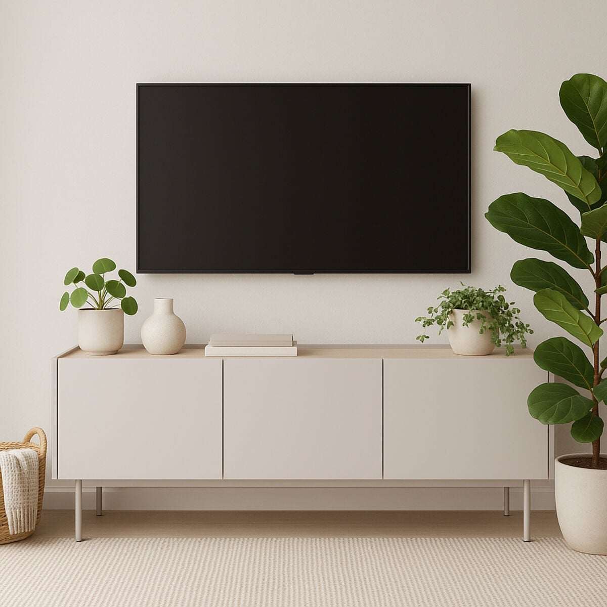 Puuteri tv-taso 144x37x55 cm greige