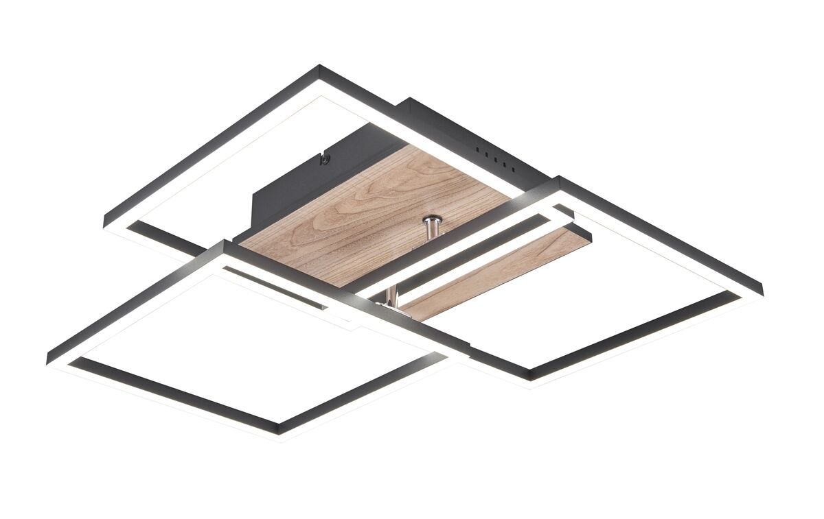 Trio Mobile LED katto-/seinävalaisin puujäljitelmä/mattamusta