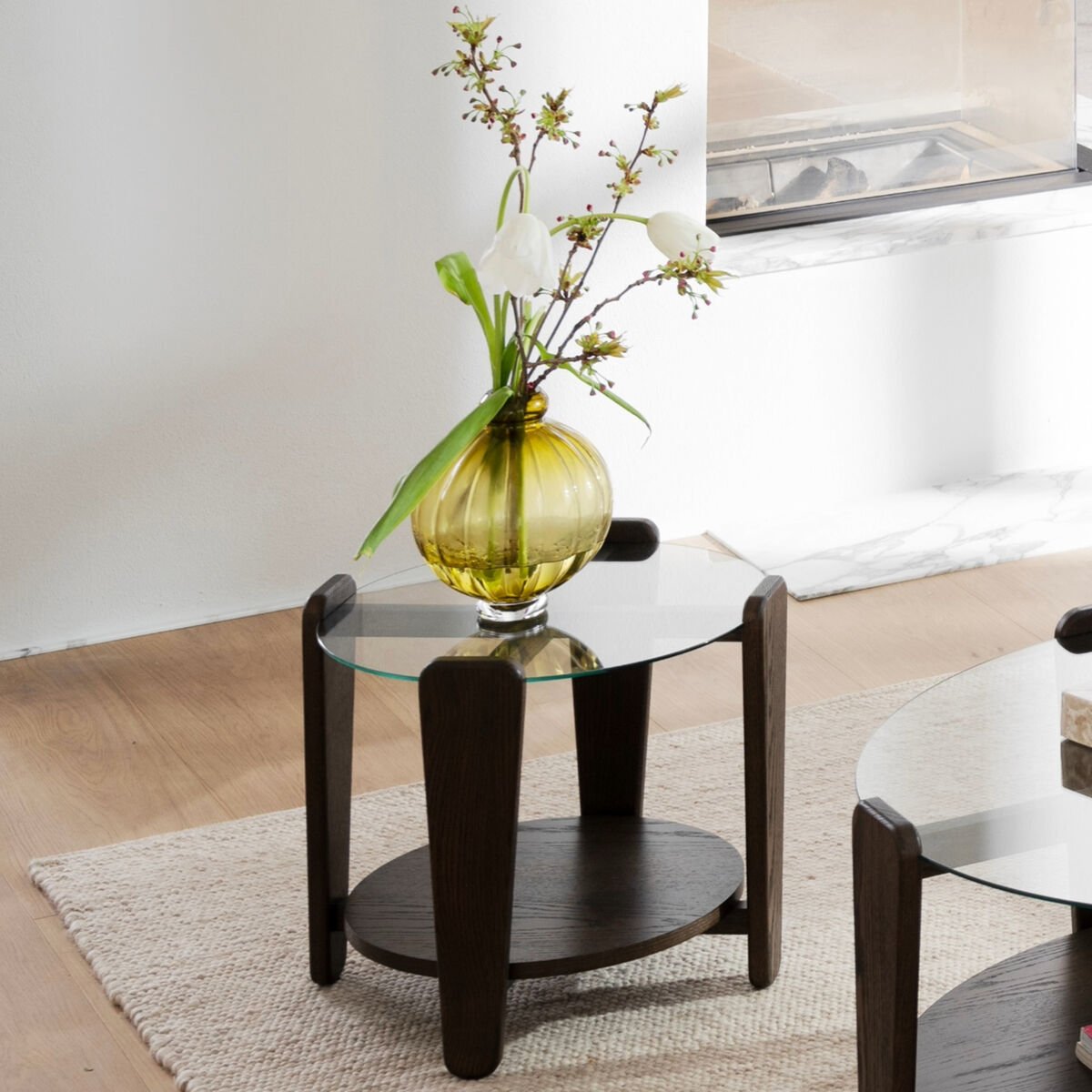 Rowico Home Arran sohvapöytä Ø52 cm ruskea