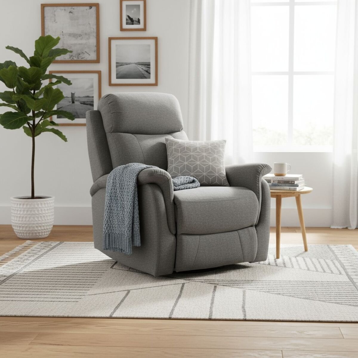 Rubin mekanismituoli harmaa Friday 455