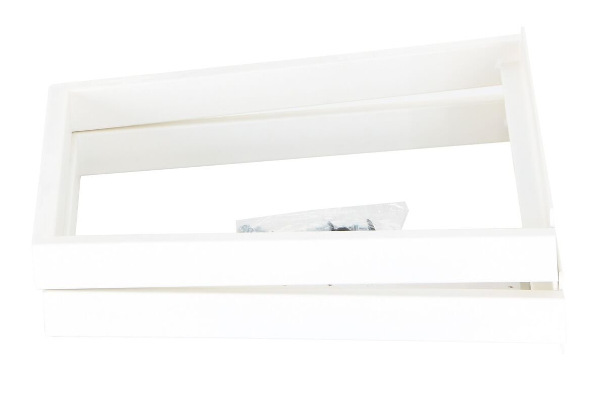 Ruokapöydän kapenevat metallijalat valkoinen