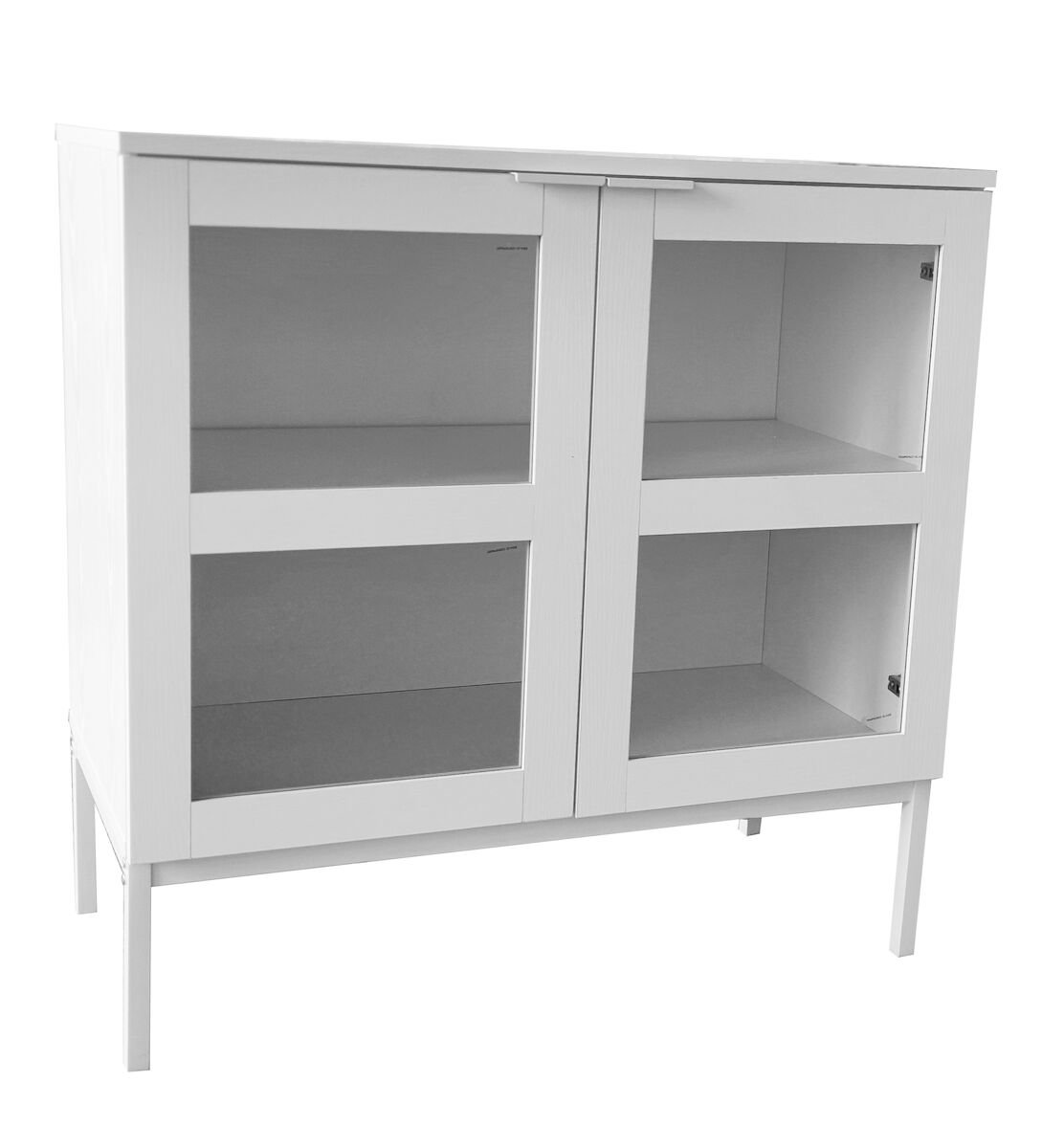 Siera matala vitriini 80x40x80 cm valkoinen