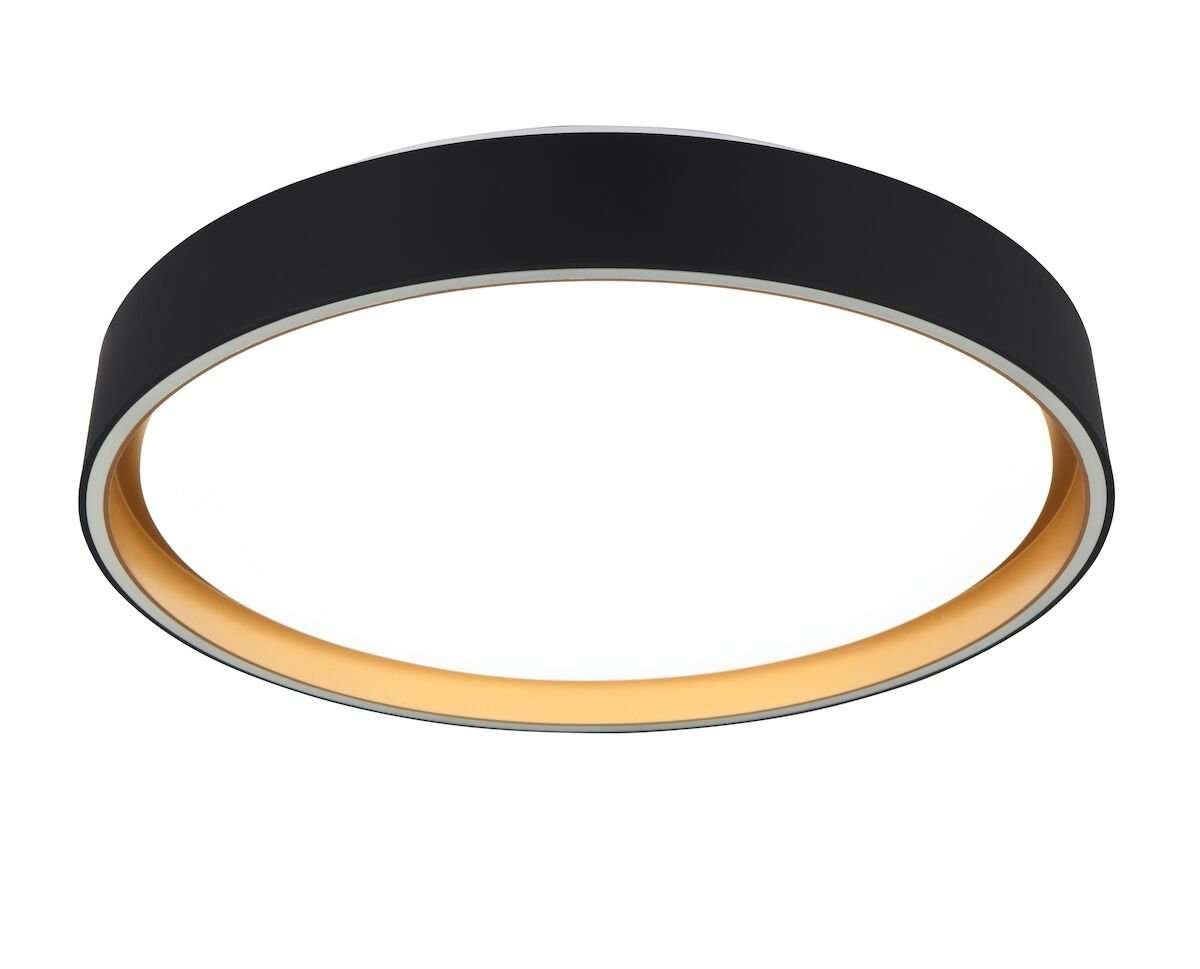 Trio Felis LED plafondi/seinävalaisin Ø40 cm musta/kulta